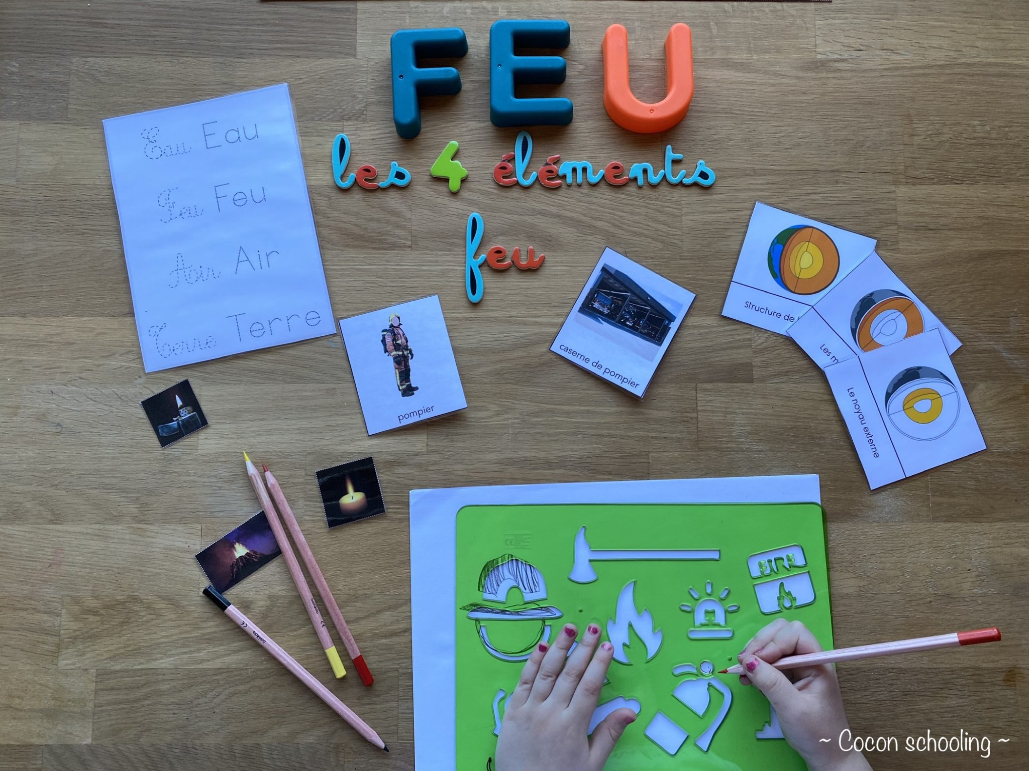 Thème: Les 4 éléments – Cocon-Schooling