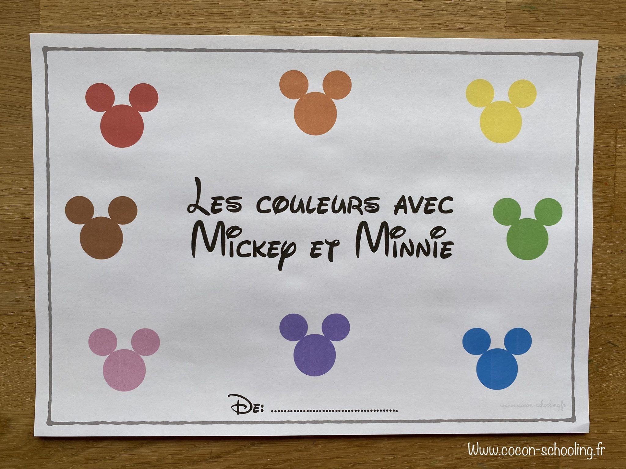 Educa – Les Couleurs Avec Mickey – Jeu D’association 6 Puzzles De 7 Pièces – Dès 3 Ans – Apprentissage Ludique